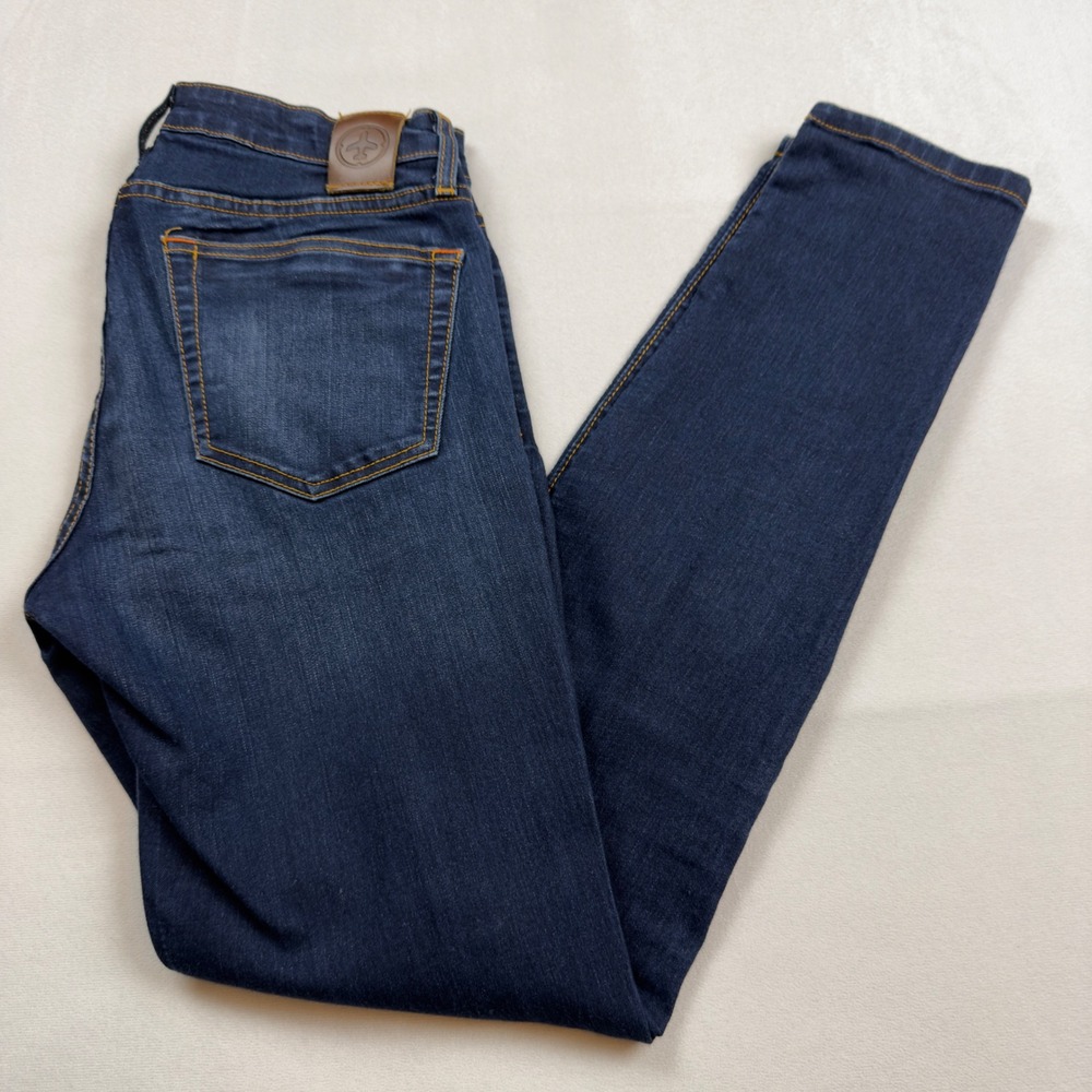 Aviator Womens Stretch Skinny Travel Jeans Size 29 Dark Wash Indigo Made in USA